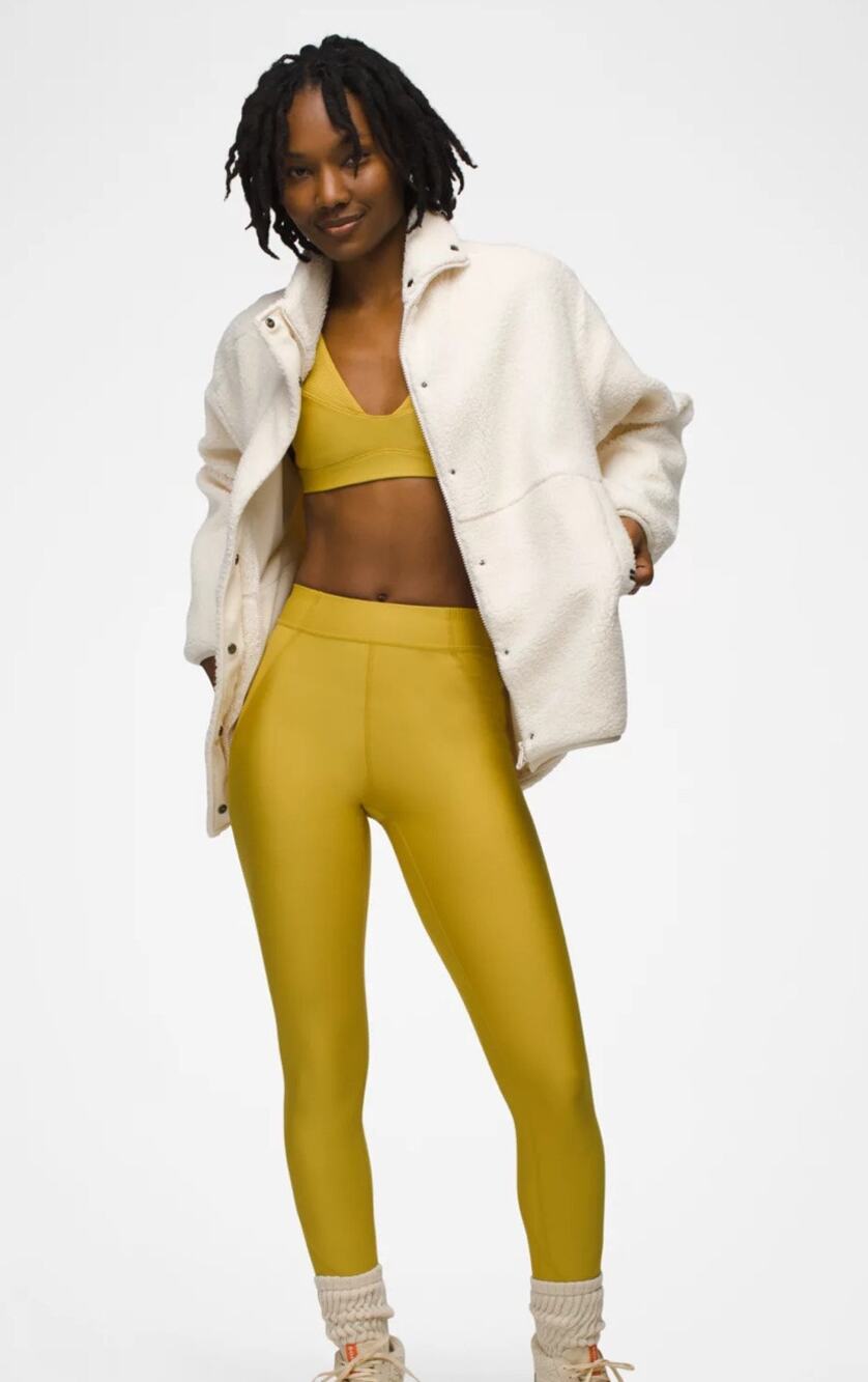 prAna Sculpt™ Send Off Legging in Golden Leaf | Size Large NEW